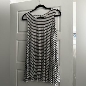 Dee Elle Striped Tank Top Shift Dress